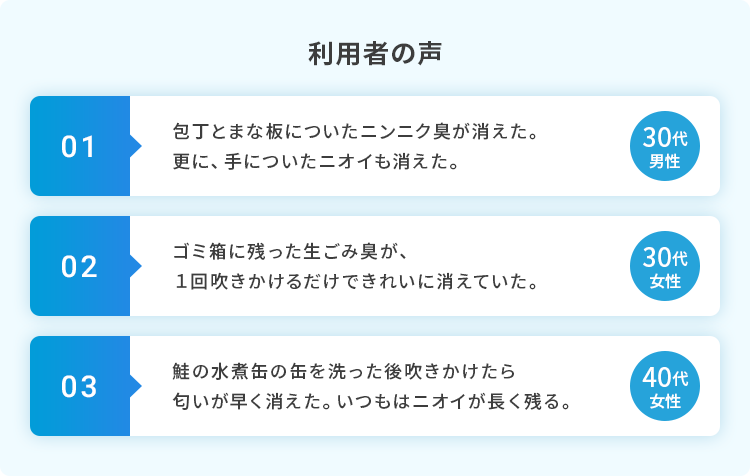 利用者の声